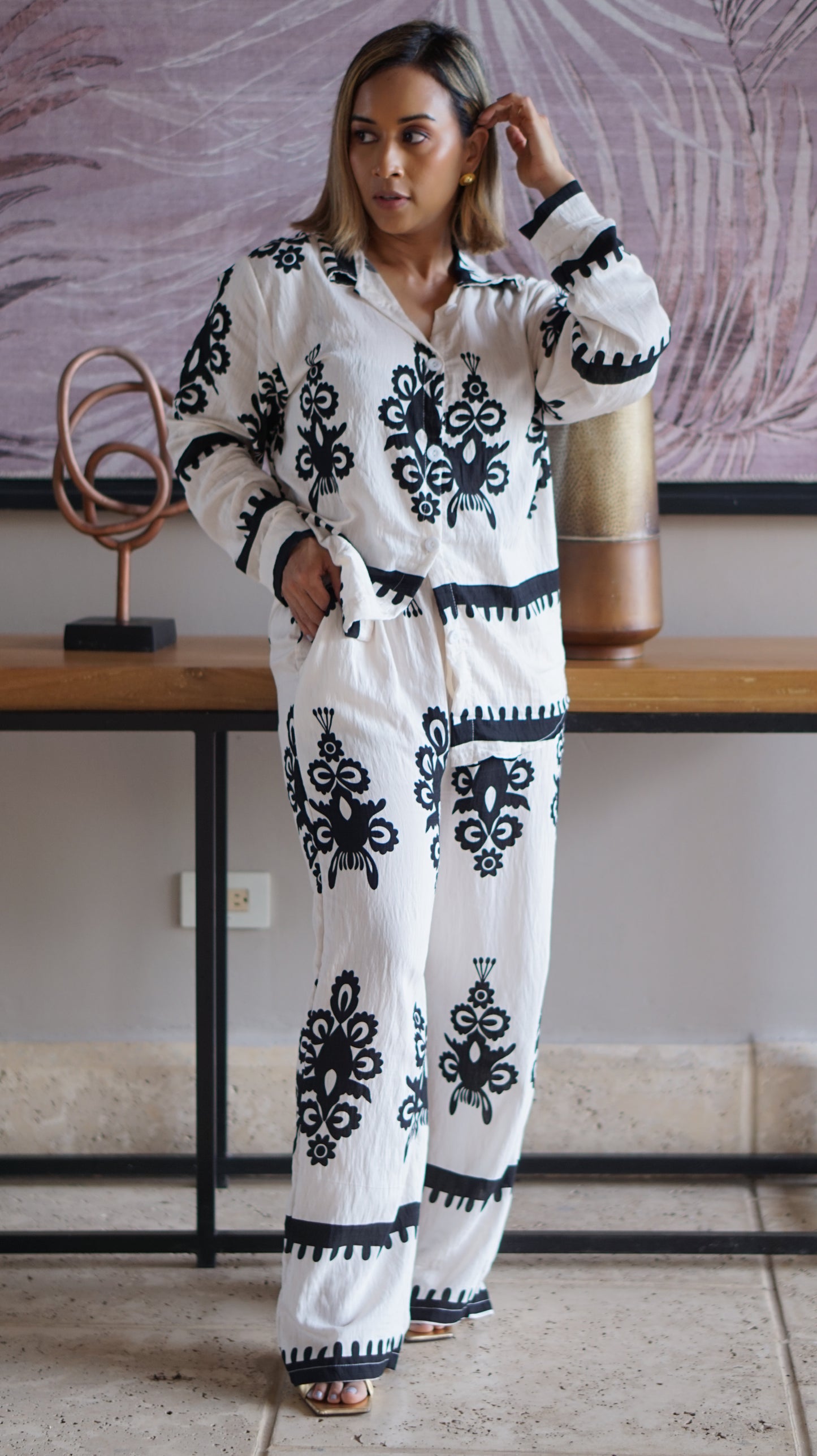 Pantalón "Bohemian White"