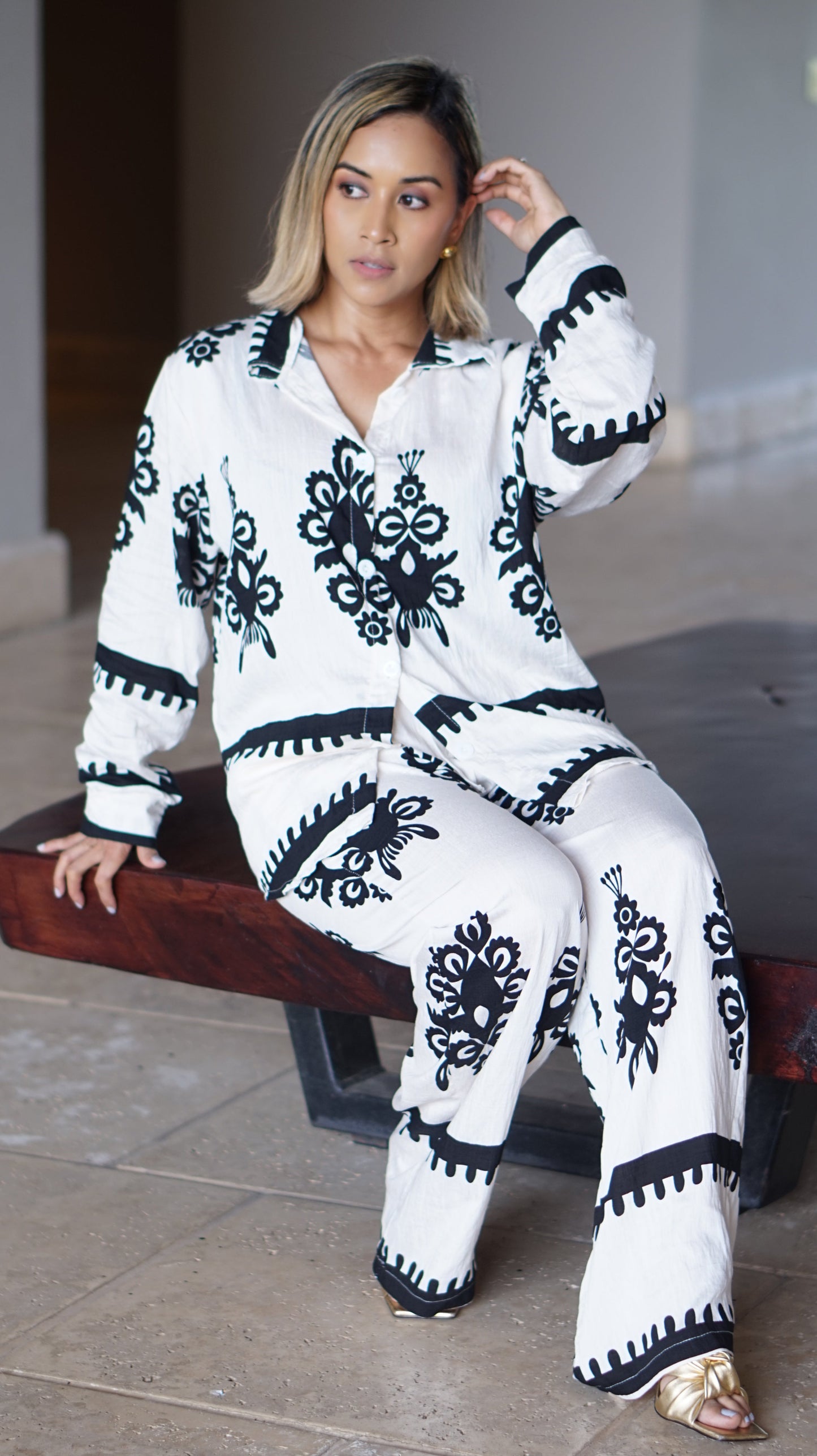 Pantalón "Bohemian White"