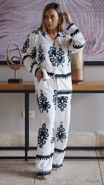 Pantalón "Bohemian White"
