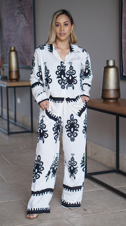 Pantalón "Bohemian White"
