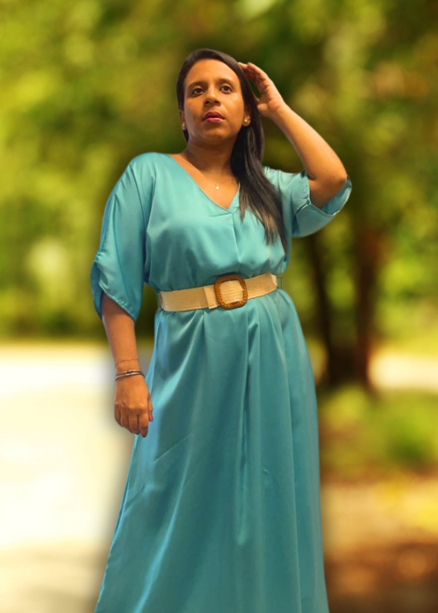Vestido de Manga Media  "Jazmín"