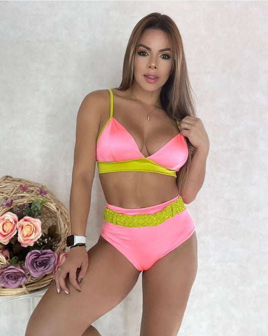 Bikini "Coral" con Panty Alto